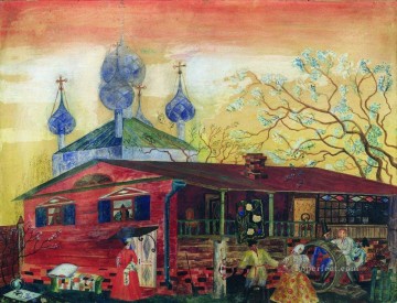  Kustodiev Lienzo - Museo de Arte Shostakovich Boris Mikhailovich Kustodiev